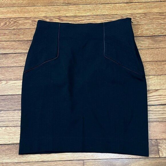 Diane Von Furstenberg Dresses & Skirts - Diane von Furstenberg Black Mini Skirt Women's Size 12 Stretch Side Zip